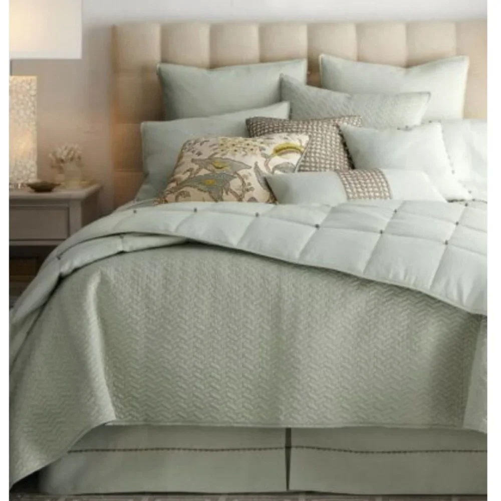 Dransfield & Ross Elizabeth Street Driftwood Linen Euro Sham